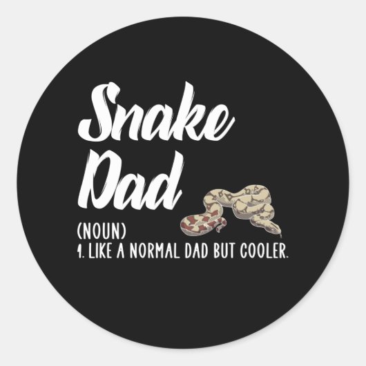 ヘビパパ ラウンドシール (正面)