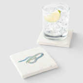 ヘビビーチマーブルストーンコースター ストーンコースター (横)