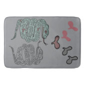 ヘビプリントバスマット バスマット (正面)