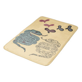 ヘビプリントバスマット バスマット