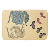 ヘビプリントバスマット バスマット (正面)