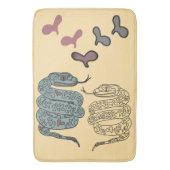 ヘビプリントバスマット バスマット (正面縦)