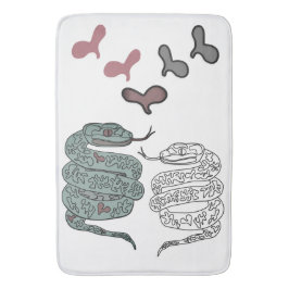 ヘビプリント バスマット