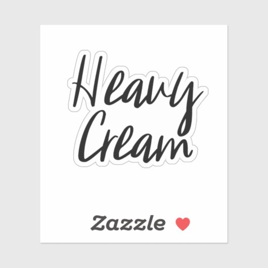 ヘビークリーム収納ステッカー シール (シート)