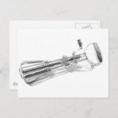 「ヘビーデューティエッグビーター」キッチンアート水彩画 ポストカード (正面/裏面)