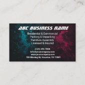 ヘビーデューティトラック輸送 名刺 (裏面)