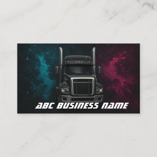 ヘビーデューティトラック輸送 名刺 (正面)
