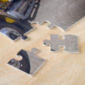 ヘビーデューティビッグリグイエローセミトウトラック ジグソーパズル (側面)