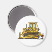 ヘビーデューティブルドーザーダート引越し業者建築マグネ マグネット (正面/裏面)