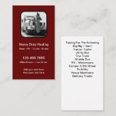 ヘビーデューティ牽引トラック運搬の名刺 名刺 (正面/裏面)