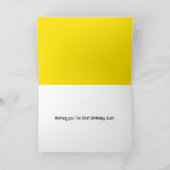 ヘビーデューティ誕生日標識 カード (内部)