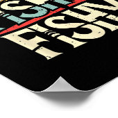 ヘビーフィッおもしろいク魚釣り ポスター (角)