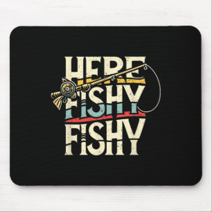 ヘビーフィッおもしろいク魚釣り マウスパッド