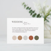 ヘビーホワイト | の装結婚装ドレスコードエンクロージャカード エンクロージャーカード (スタンド正面)