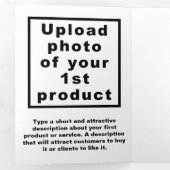 ヘビーホワイト | クリスマス | ビジネス三折カード 三つ折りカード (内部最初)