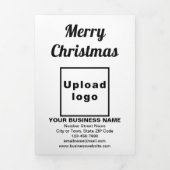 ヘビーホワイト | クリスマス | ビジネス三折カード 三つ折りカード (カバー)