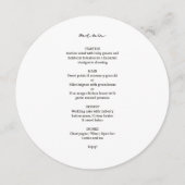 ヘビーホワイト | シックカスタムミニマル結婚リスト プログラム (正面)