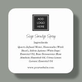 ヘビーホワイト |ロゴ原料の製品ラベル スクエアシール