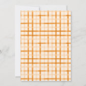 ヘビーホワイト |愛モダンの赤ちゃんシャワーのパプムキン秋 招待状 (裏面)