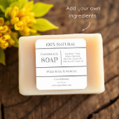 ヘビーホワイト |石けん原料製品ラベル スクエアシール