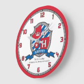 ヘビーボーイズの名前はヘアラドライシールド鳥を意味 ラージ壁時計 (傾斜)