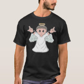 ヘビーミュージックを愛する天使 Tシャツ (正面)
