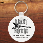 ヘビーメタルは私の第二言語である キーホルダー (正面)