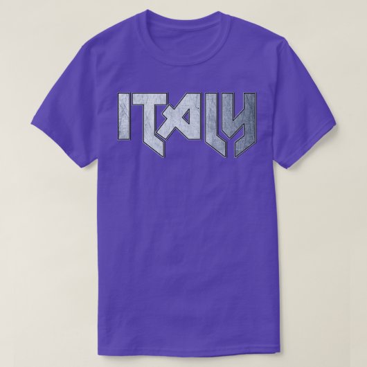 ヘビーメタルイタリア Tシャツ (デザイン正面)