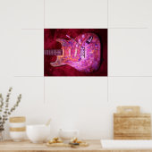 ヘビーメタルエレキギター体ポスター ポスター (キッチン)