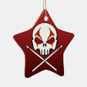 ヘビーメタルオーナメントロック転が&ドラマーカスタム セラミックオーナメント (右)