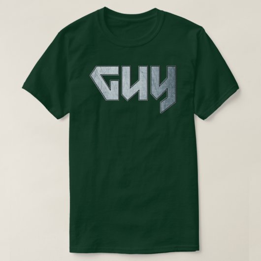 ヘビーメタルガイ Tシャツ (デザイン正面)