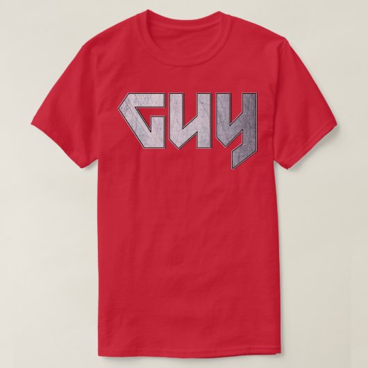 ヘビーメタルガイ Tシャツ (デザイン正面)