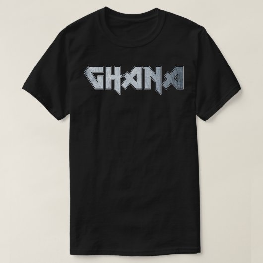 ヘビーメタルガーナ Tシャツ (デザイン正面)