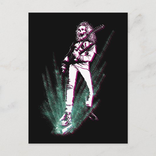 ヘビーメタルギタープレーヤー ポストカード (正面)