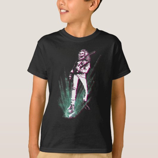 ヘビーメタルギタープレーヤー Tシャツ (正面)