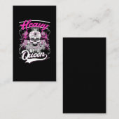 ヘビーメタルクイーンロックアンドロールガール 名刺 (正面/裏面)