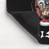 ヘビーメタルクリスマスサンタロックホルンメタルヘッド マウスパッド (コーナー)