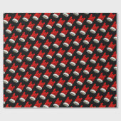 ヘビーメタルクリスマスホルンアップパターン ラッピングペーパー (フラット)