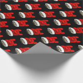 ヘビーメタルクリスマスホルンアップパターン ラッピングペーパー (角)