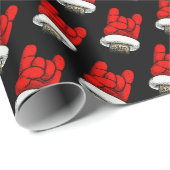 ヘビーメタルクリスマスホルンアップパターン ラッピングペーパー (ロールコーナー)