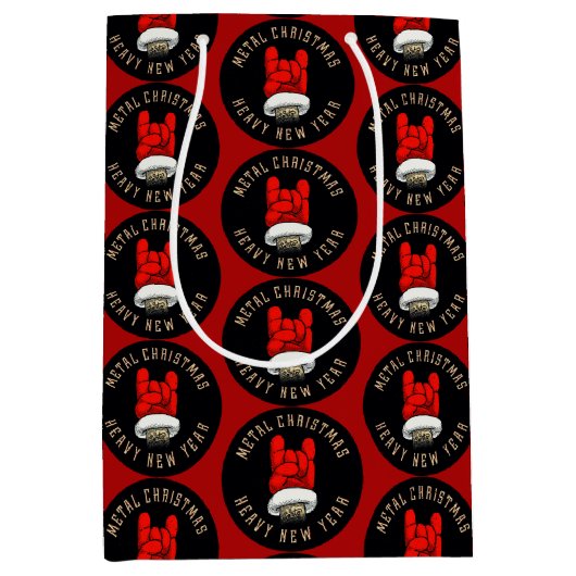 ヘビーメタルクリスマスメディア抱き枕 ミディアムペーパーバッグ (正面)