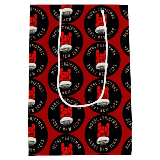 ヘビーメタルクリスマスメディア抱き枕 ミディアムペーパーバッグ (裏面)