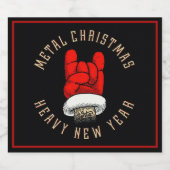 ヘビーメタルクリスマス スパークリングワインラベル (シングルラベル)