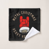 ヘビーメタルクリスマス バスタオルセット (ウォッシュタオル)