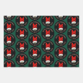ヘビーメタルクリスマス ラッピングペーパーシート (正面3)