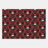 ヘビーメタルクリスマス ラッピングペーパーシート (正面2)