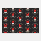 ヘビーメタルクリスマス ラッピングペーパーシート (正面)