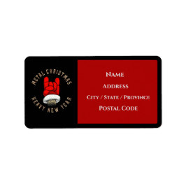 ヘビーメタルクリスマス ラベル