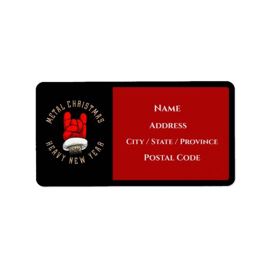 ヘビーメタルクリスマス ラベル (正面)