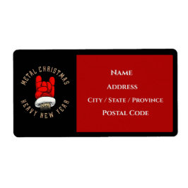 ヘビーメタルクリスマス ラベル